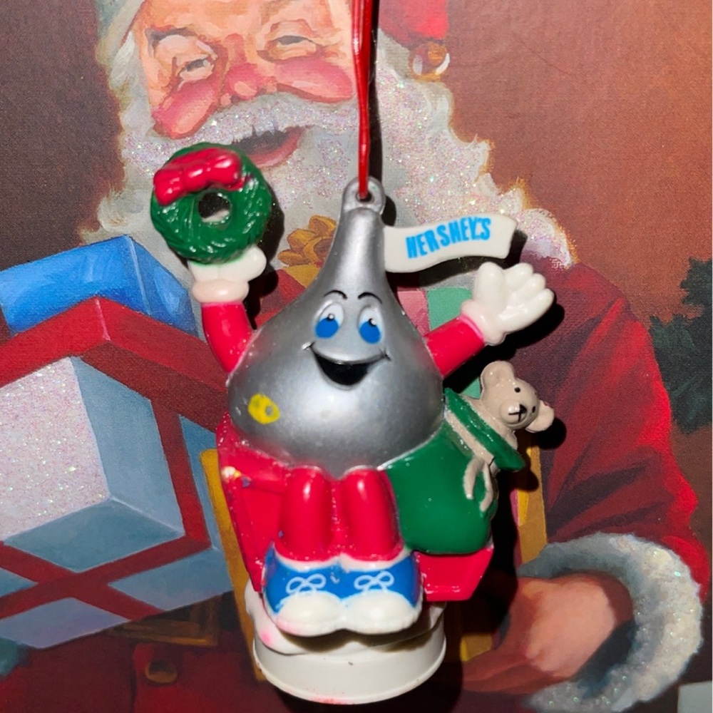 RARE   Vintage Hersheys Kiss Christmas ornament